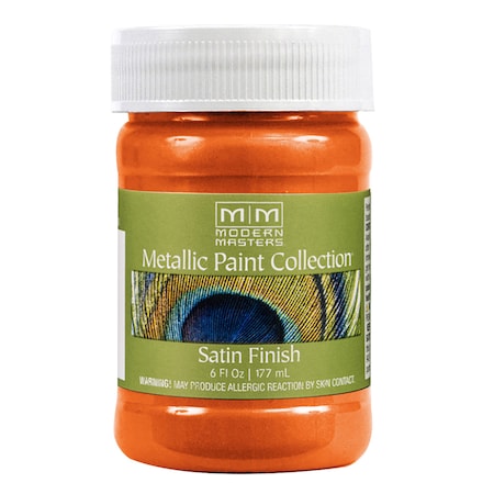 Modern Masters Metallic Paint, Water Base, Burnt Orange, 6 oz ME702